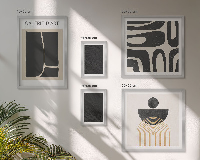 Pared galería de arte Formas abstractas de mármol