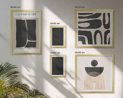 Pared galería de arte Formas abstractas de mármol
