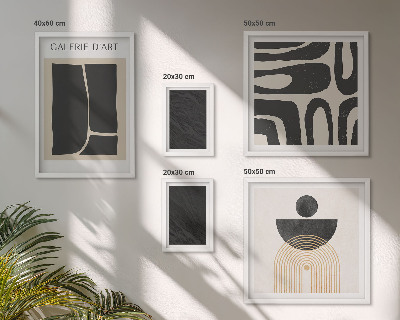 Pared galería de arte Formas abstractas de mármol