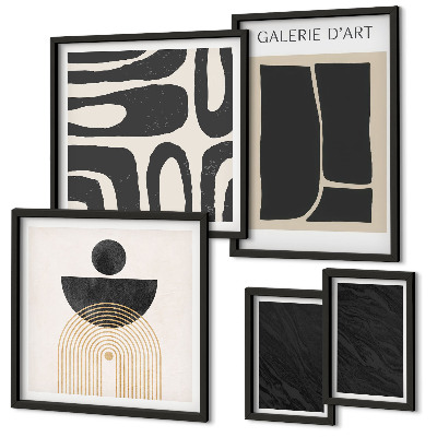 Pared galería de arte Formas abstractas de mármol