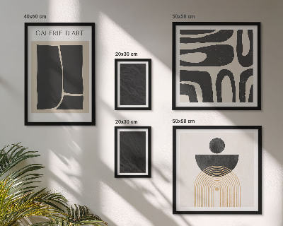 Pared galería de arte Formas abstractas de mármol