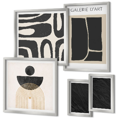 Pared galería de arte Formas abstractas de mármol
