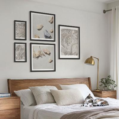 Pared galería de arte Formas abstractas modernas