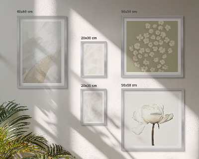 Set de 5 cuadros para salón Flores, texturas bohemias de moda