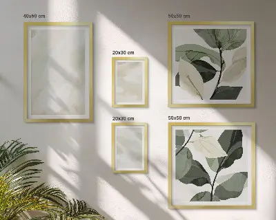 Pared galería de arte pinturas brillantes de estilo boho abstracto
