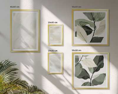 Pared galería de arte Pinturas brillantes, estilo boho abstracto