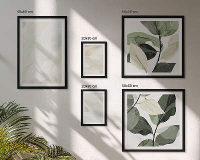 Pared galería de arte Pinturas brillantes, estilo boho abstracto