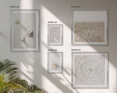 Conjunto de cuadros decorativos Texturas de arena boho ligeras