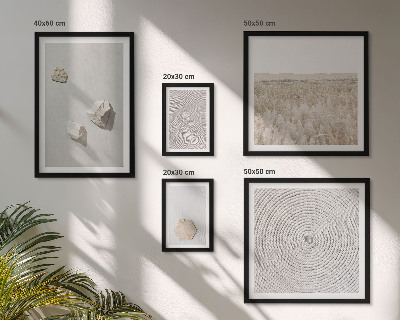 Conjunto de cuadros decorativos Texturas de arena boho ligeras