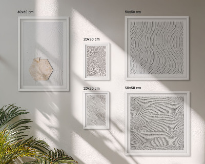 Set de 5 cuadros para salón Texturas de arena boho ligeras