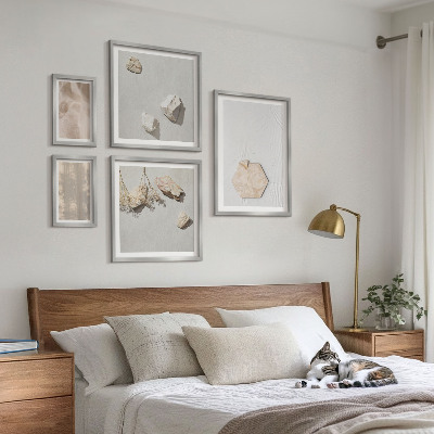 Pared galería de arte Texturas naturales de estilo bohemio sutil