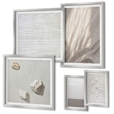 Conjunto de cuadros decorativos Delicadas texturas bohemias de la naturaleza
