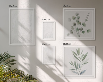 Set de 5 cuadros para salón Elegante estructura de ramitas de mármol