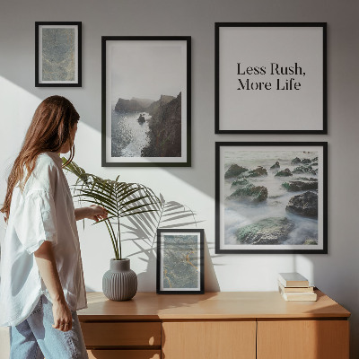 Pared galería de arte Melancolía de mármol verde
