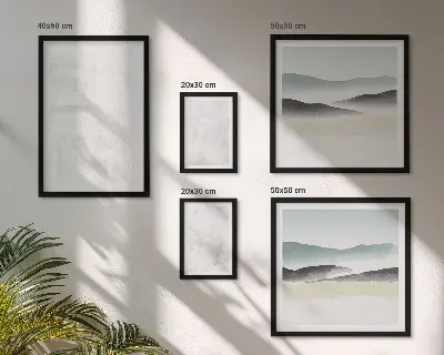 Conjunto de cuadros decorativos con fondo abstracto de manchas blancas