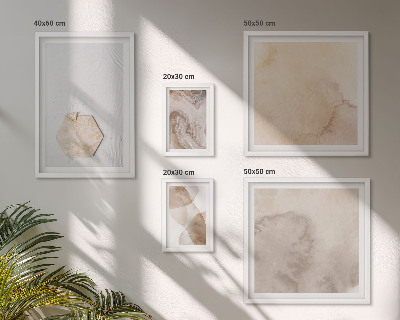 Set de 5 cuadros para salón Abstracción de la naturaleza por parte del diseñador