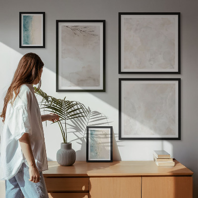 Pared galería de arte Textura sutil de acuarela