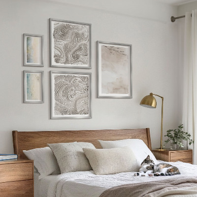 Conjunto de cuadros decorativos Delicadas pinturas de acuarela