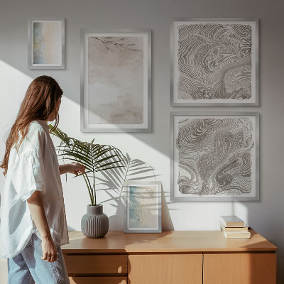 Conjunto de cuadros decorativos Delicadas pinturas de acuarela