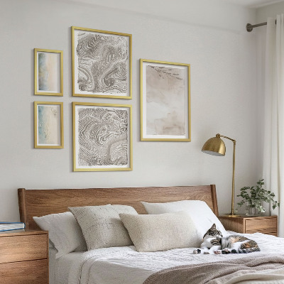 Conjunto de cuadros decorativos Delicadas pinturas de acuarela