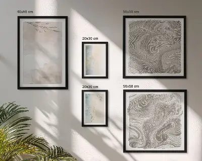 Conjunto de cuadros decorativos con delicadas pinturas de acuarela