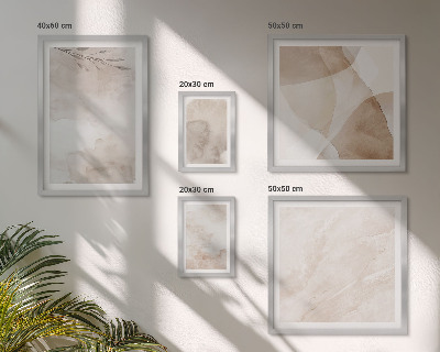Set de 5 cuadros para salón Pinturas de acuarela con texturas bohemias