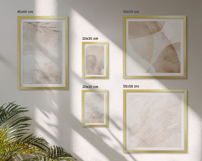 Set de 5 cuadros para salón Pinturas de acuarela con texturas bohemias