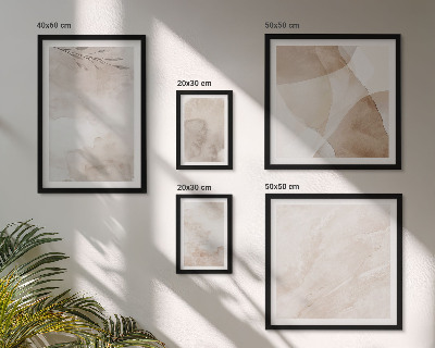 Set de 5 cuadros para salón Pinturas de acuarela con texturas bohemias