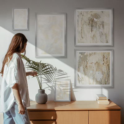 Pared galería de arte Diseño de pintura con textura brillante