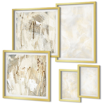 Pared galería de arte Diseño de pintura con textura brillante