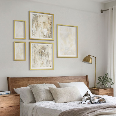 Pared galería de arte Diseño de pintura con textura brillante