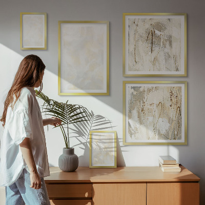Pared galería de arte Diseño de pintura con textura brillante