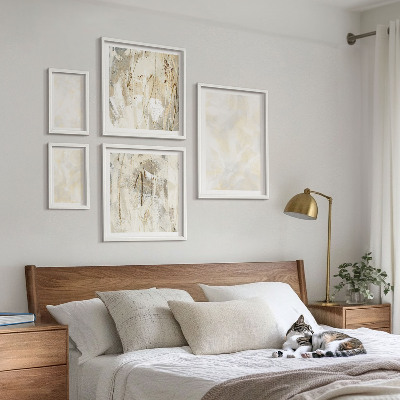 Pared galería de arte Diseño de pintura con textura brillante