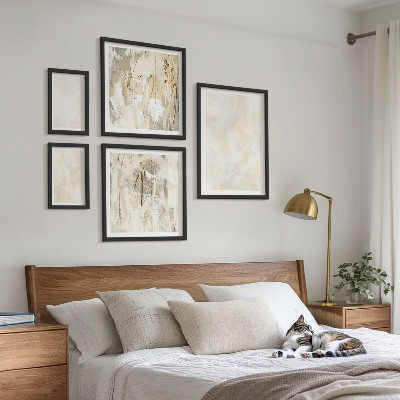 Pared galería de arte Diseño de pintura con textura brillante