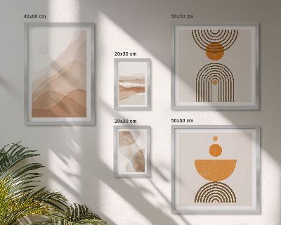 Conjunto de cuadros decorativos Estructuras de diversos matices de minimalismo.