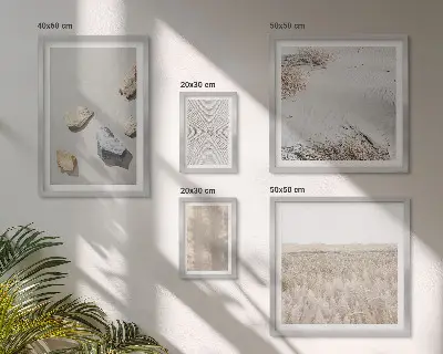 Conjunto de cuadros decorativos con diseño de texturas naturales de estilo bohemio