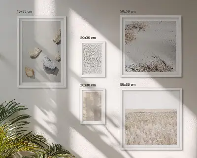 Conjunto de cuadros decorativos con diseño de texturas naturales de estilo bohemio