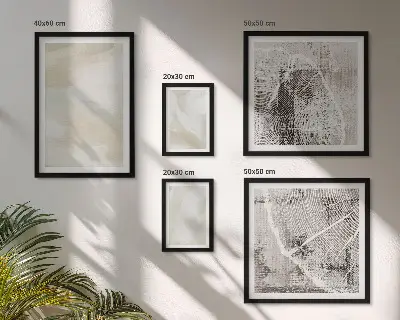 Set de 5 cuadros para salón con diseño de textura de pintura minimalista