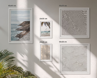 Conjunto de cuadros decorativos Vistas de la playa en verano