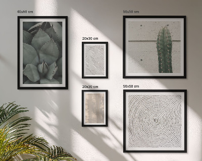 Set de 5 cuadros para salón Texturas veraniegas con un toque tropical.