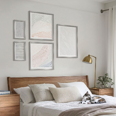 Conjunto de cuadros decorativos Patrones de cuerdas de estructuras brillantes