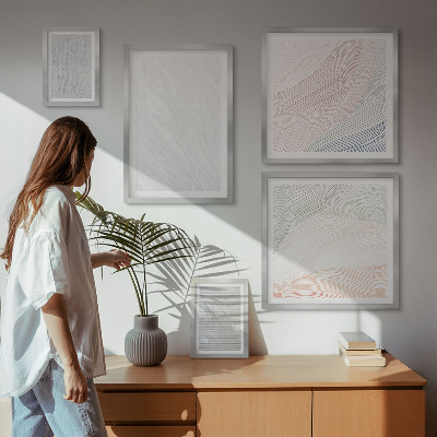 Conjunto de cuadros decorativos Patrones de cuerdas de estructuras brillantes