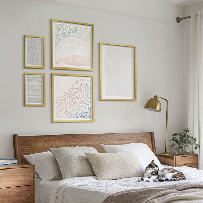 Conjunto de cuadros decorativos Patrones de cuerdas de estructuras brillantes