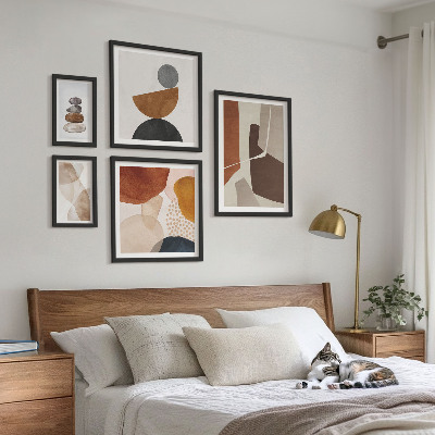 Pared galería de arte Decoraciones de pintura abstracta