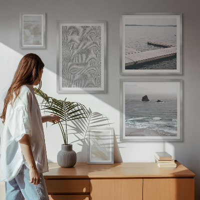 Conjunto de cuadros decorativos Diseño abstracto con texturas modernas