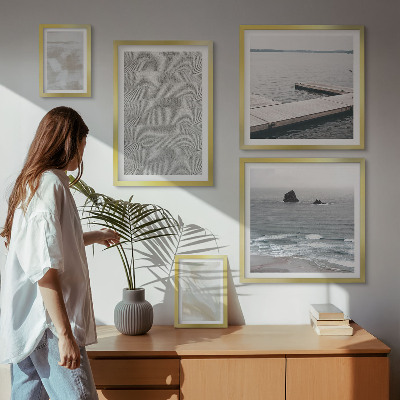 Conjunto de cuadros decorativos Diseño abstracto con texturas modernas