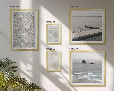 Conjunto de cuadros decorativos con diseño abstracto de texturas modernas