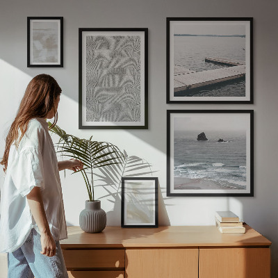 Conjunto de cuadros decorativos Diseño abstracto con texturas modernas
