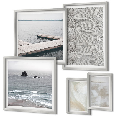 Conjunto de cuadros decorativos Diseño abstracto con texturas modernas
