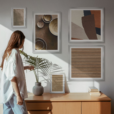 Pared galería de arte Estructuras de piedra minimalistas